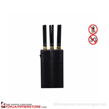 Handheld 3G 4G Cell Phone + WiFi Jammer 6 Antennas
